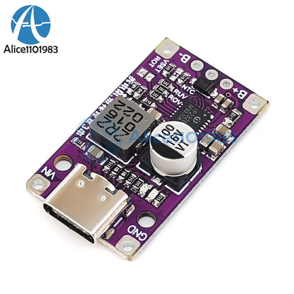 15W 2S / 3S Type-C Li-ion Battery Charger Module Quick Fast Charging Board