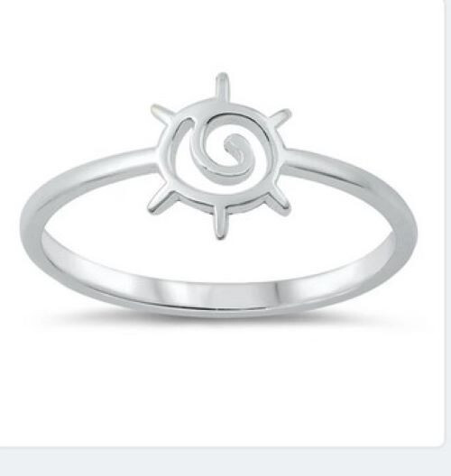 Sunrise sterling silver toe rings