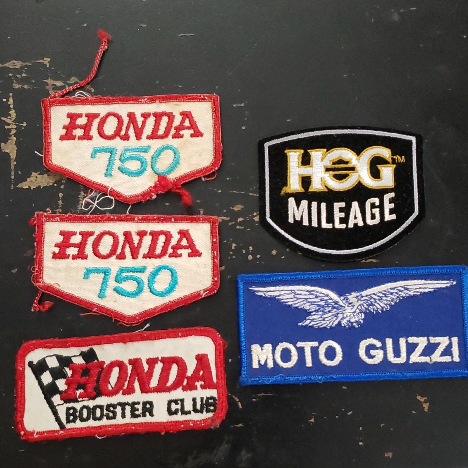Honda HOG Moto Guzzi Collectible Motorcycle Patches Lot of 5