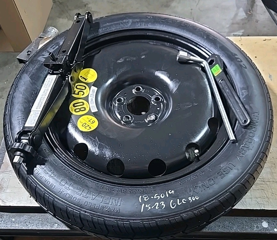 SPARE TIRE 19" WITH JACK KIT FITS 2015-2025 MERCEDES GLC300