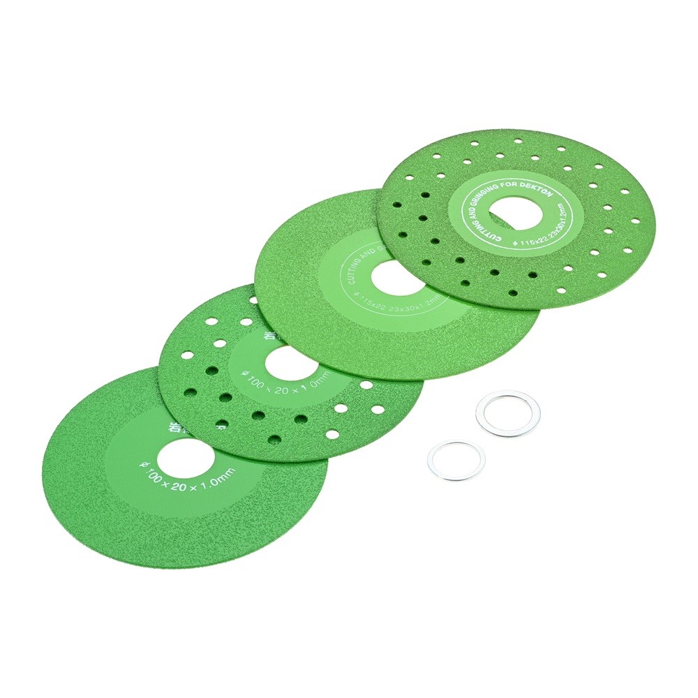 3Pcs Rock Slab Diamond Grinding Discs with 7/8" Arbor For Grinding Glass Jade