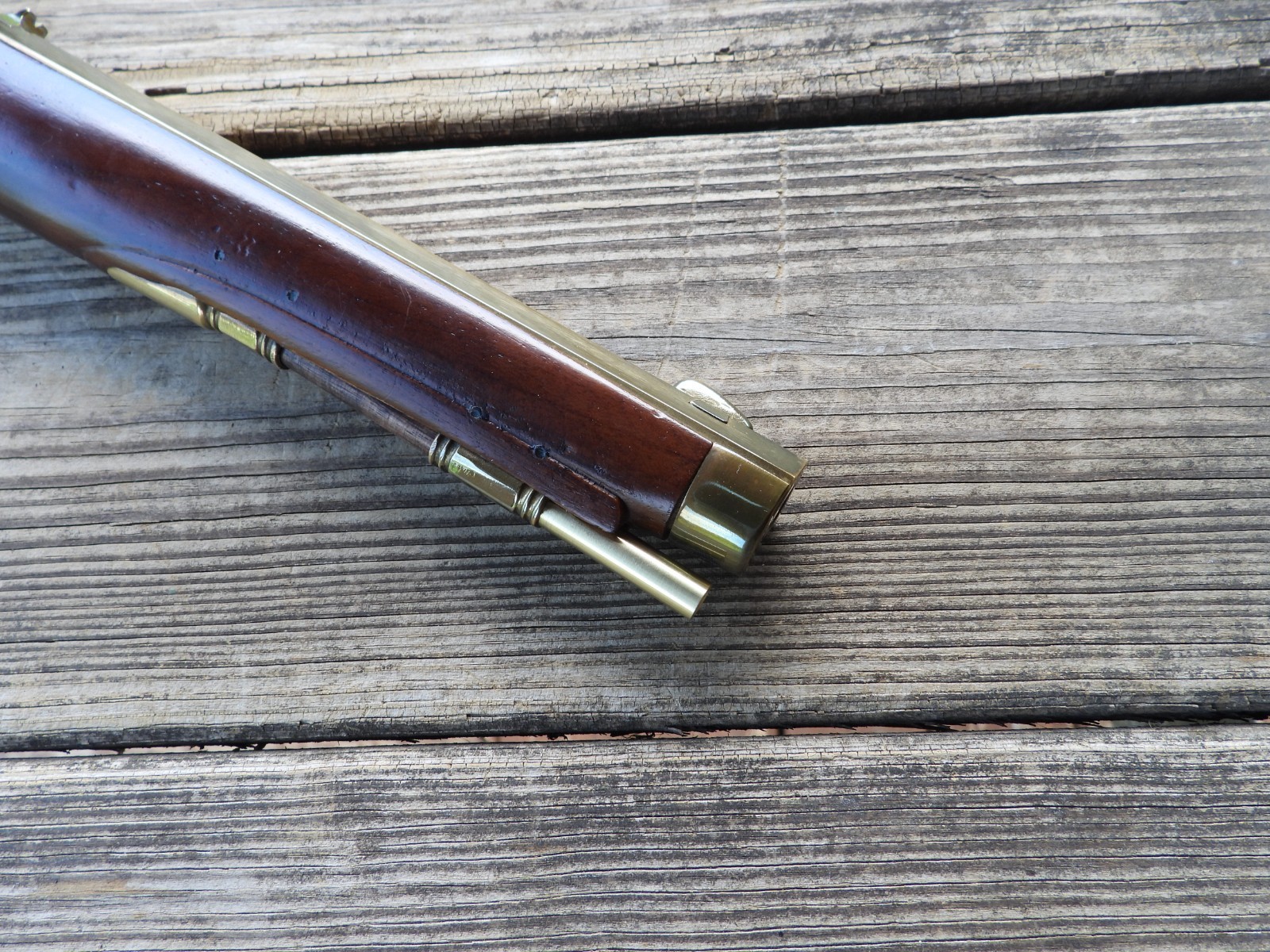 Pedersoli Kentucky Pistol Ramrod Solid Hickory With Brass Threaded Ends (Late)