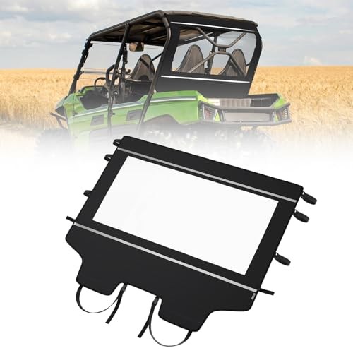 TERYX Soft Rear Windshield, Back Dust Panel UTV Rear Window Compatible with