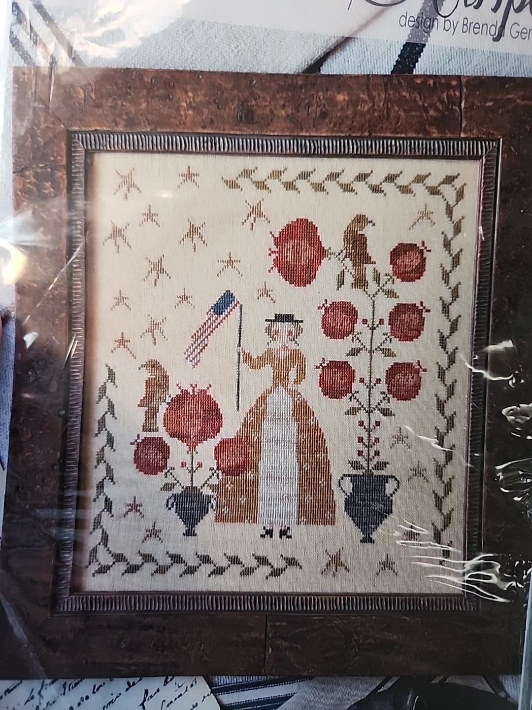 Brenda Gervais "Stars & Stripes"  Cross Stitch Pattern Primitive Design