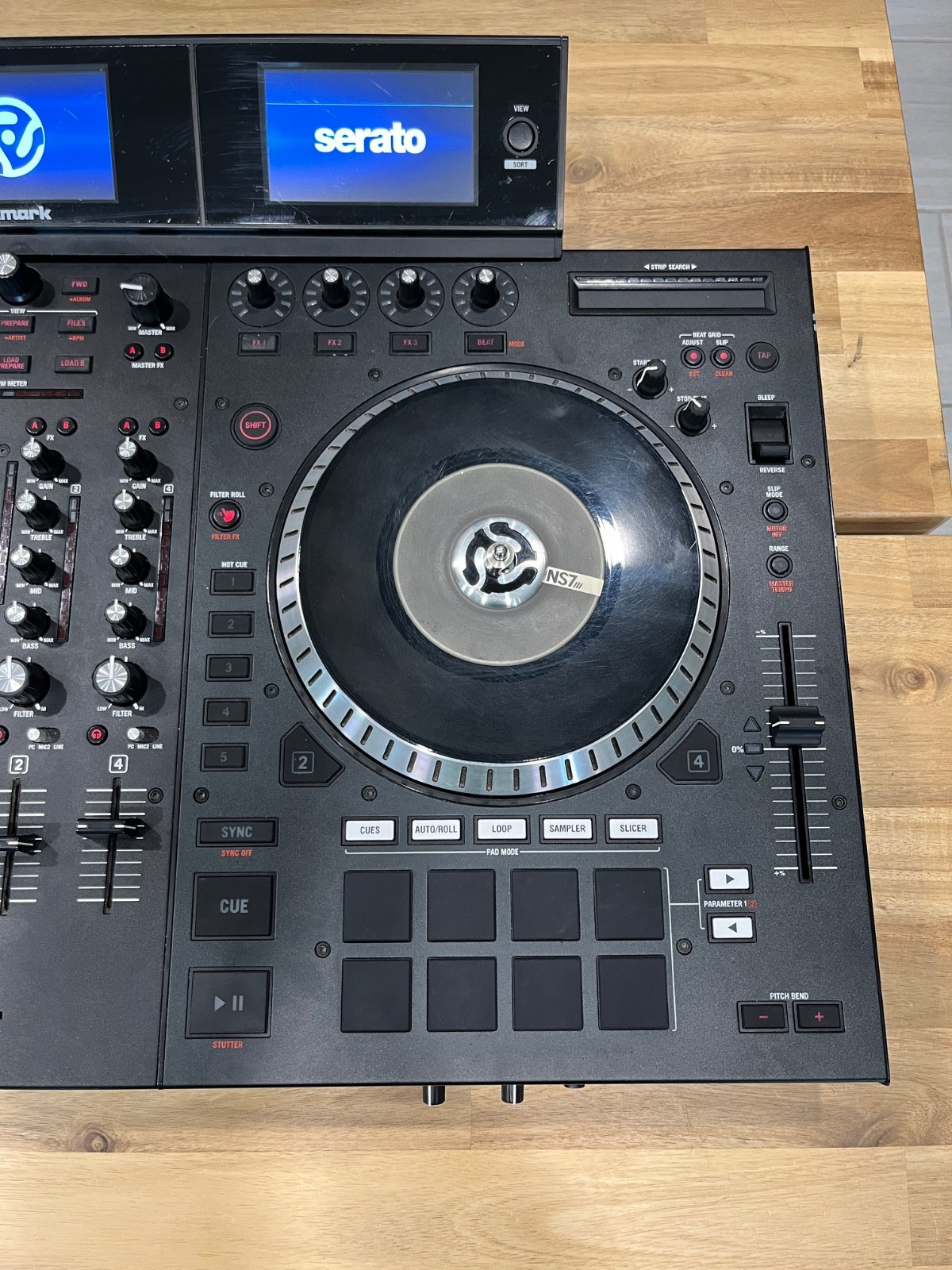 Numark NS7III Serato 4-Channel Motorized DJ Controller and Mixer with Display