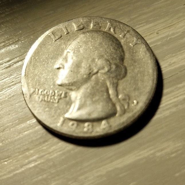1984 Rare Collector Quarter With Missing Letters And Improper Markings