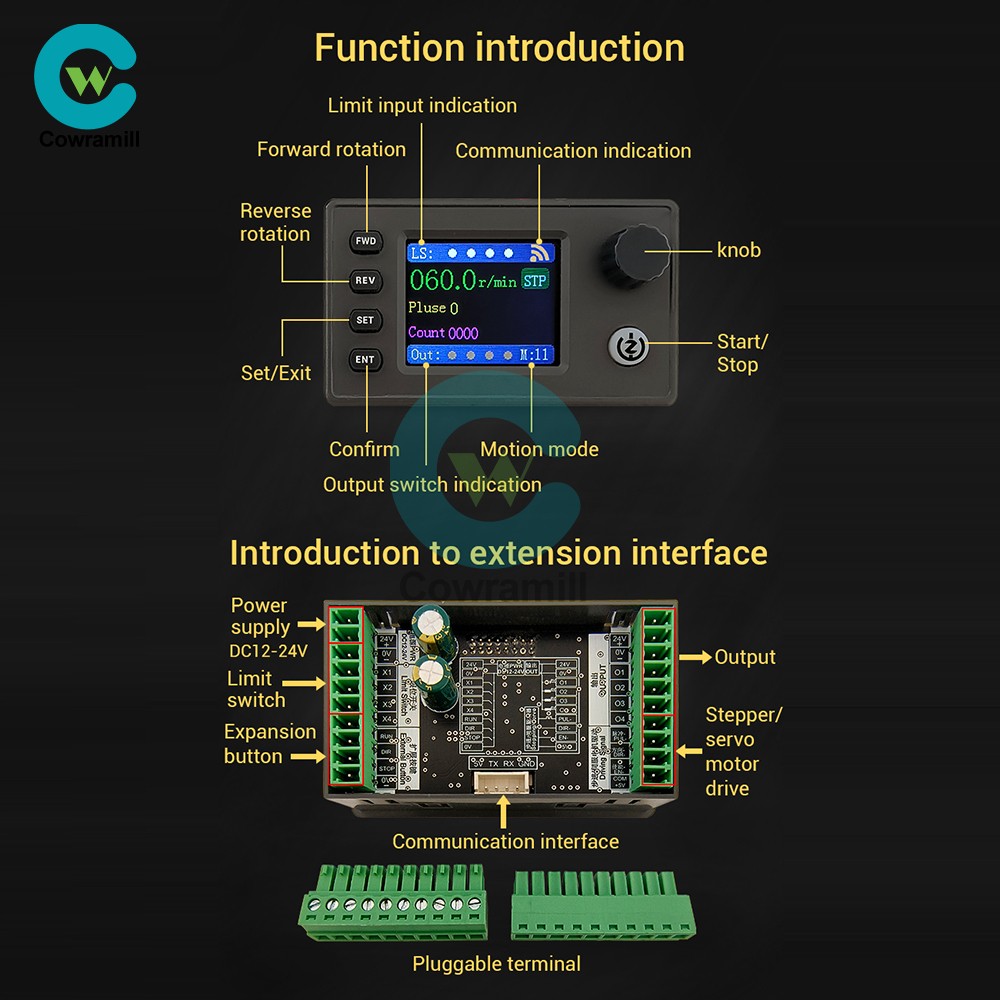 SMC05 Stepper Servo Motor Pulse Controller with Forward/Reverse Speed Control