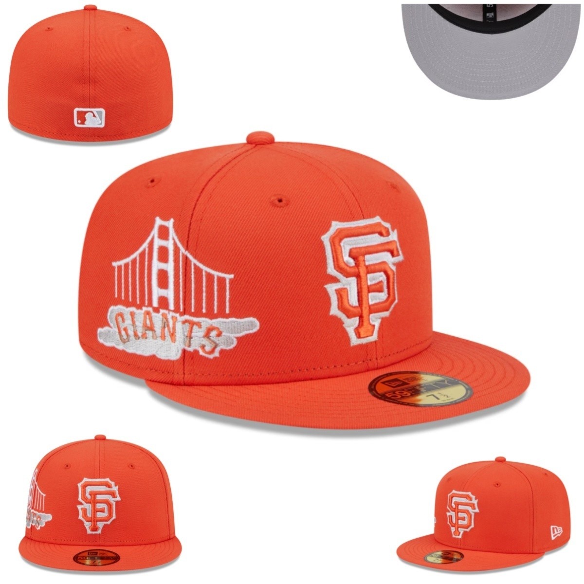 New San Francisco Giants Orange City Connect Baseball Era Hat 59FIFTY Hat Cap F5