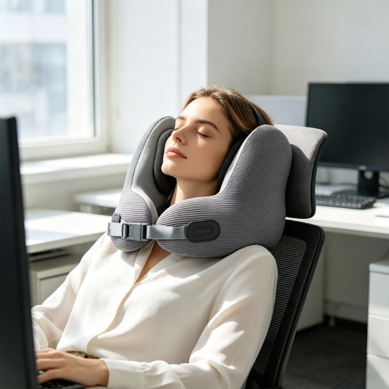 Flexible Supportive Head Rest Ideal For aircraft And Home Use