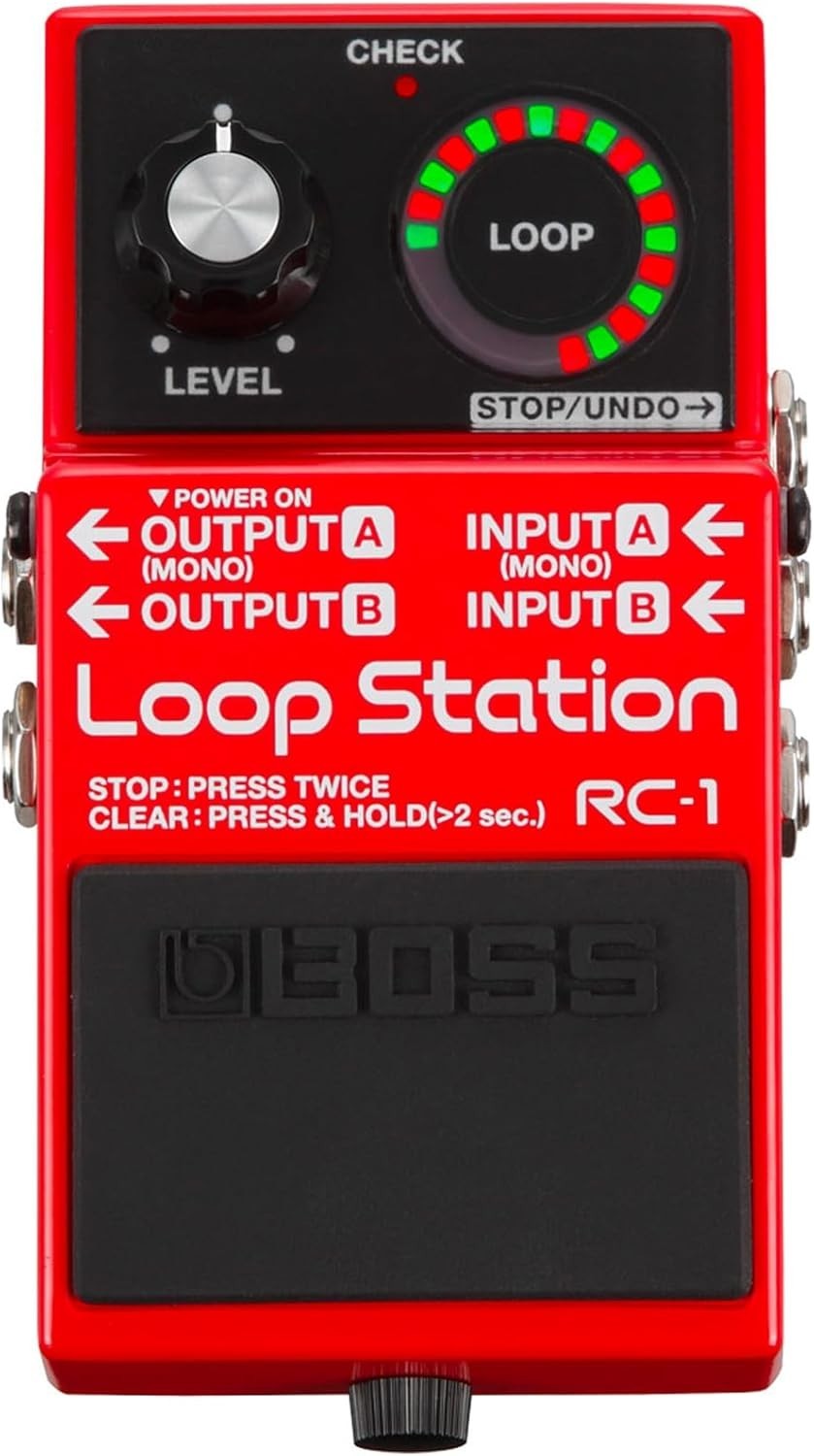 BOSS RC-1 Loop Station Pedal | Industry Standard Simple Looper for Guitar