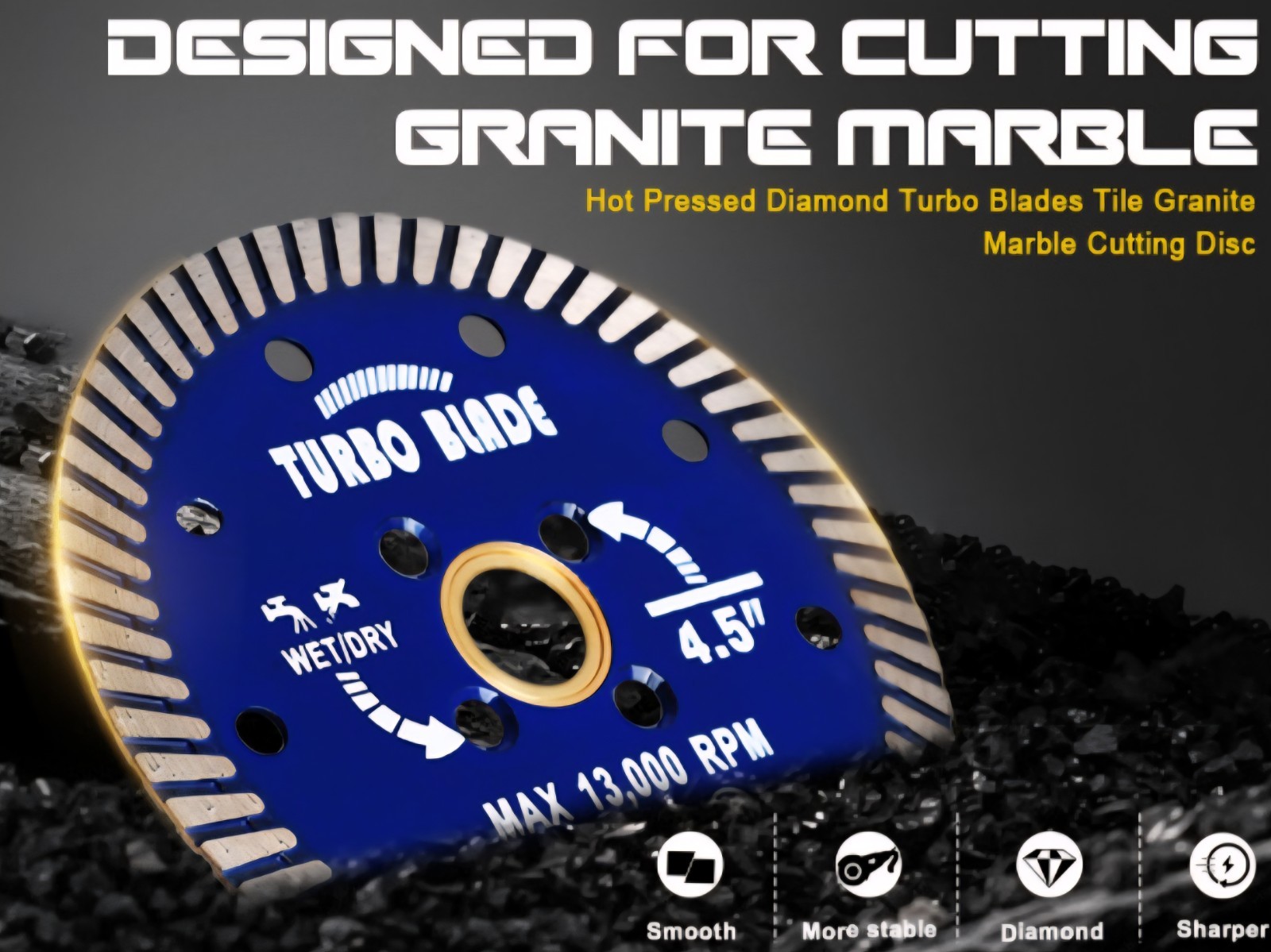 14" Diamond Turbo Saw Blade Granite Marble