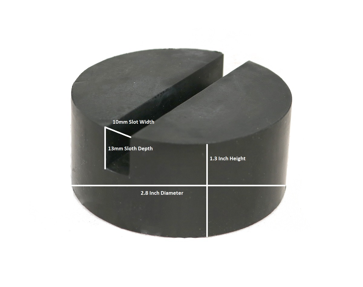 2 Pack Jack Pad Medium Frame Rail Protector Adapter Universal Slotted Floor Lift
