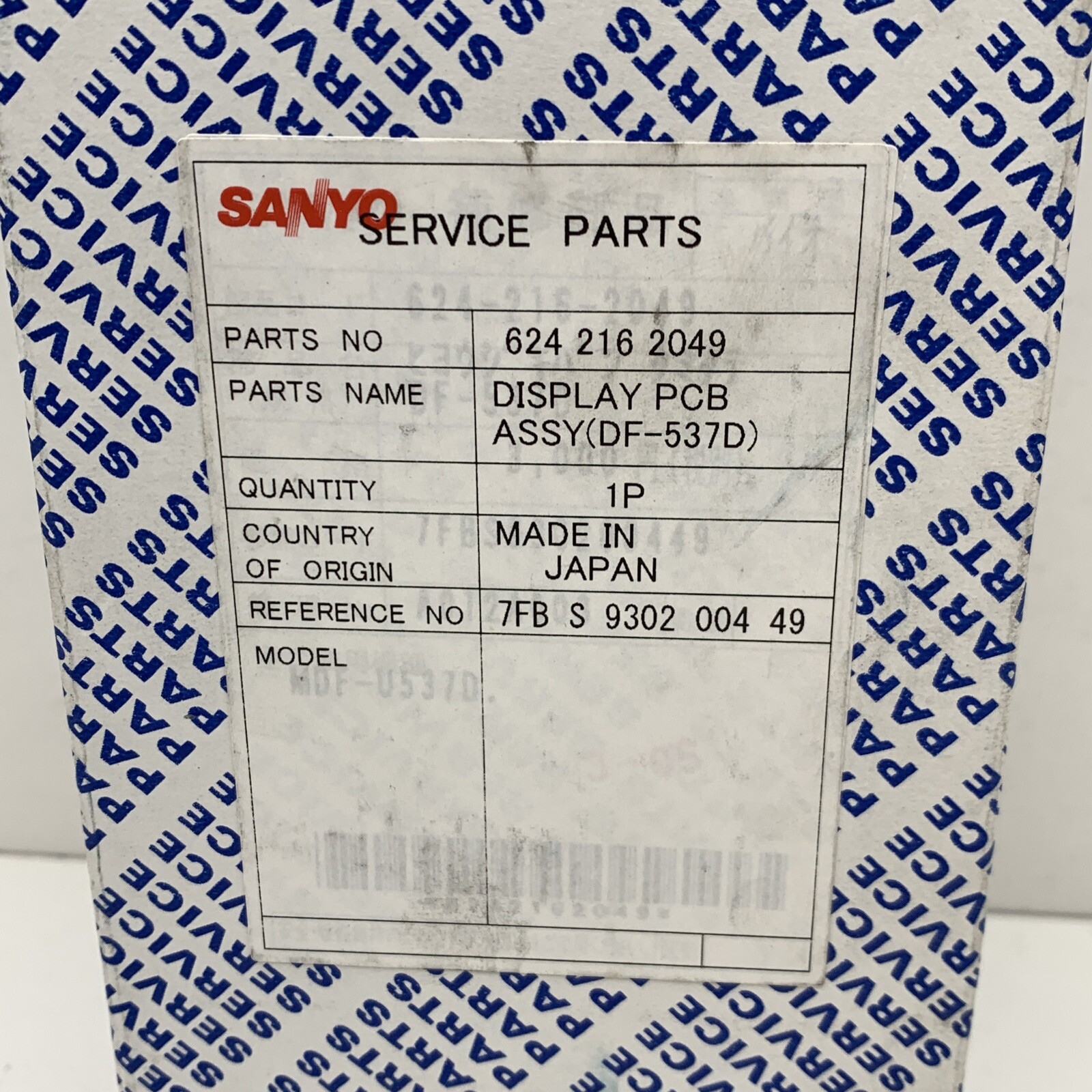 Sanyo 624 216 2049 Freezer Display PCB Assembly