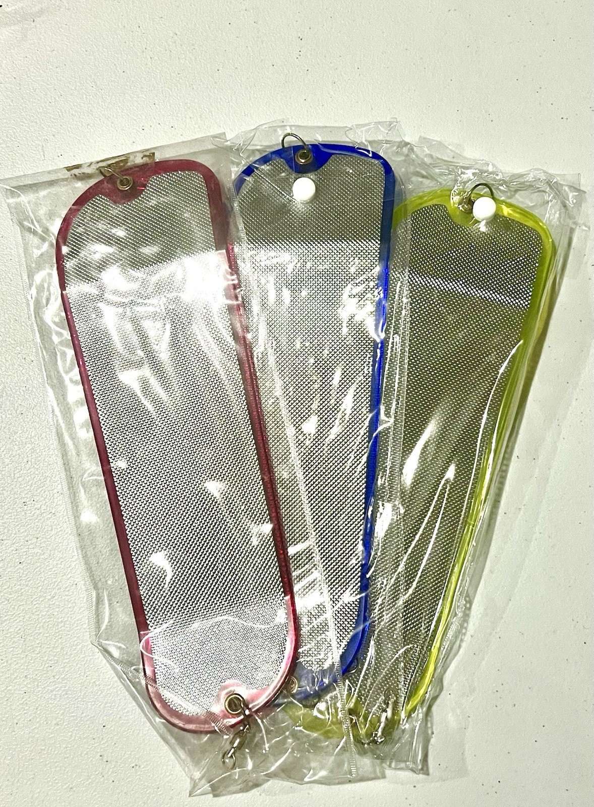 Set Of 3 - 11" Flashers w/Ball Swivel and Clip for Trolling Salmon Fishing