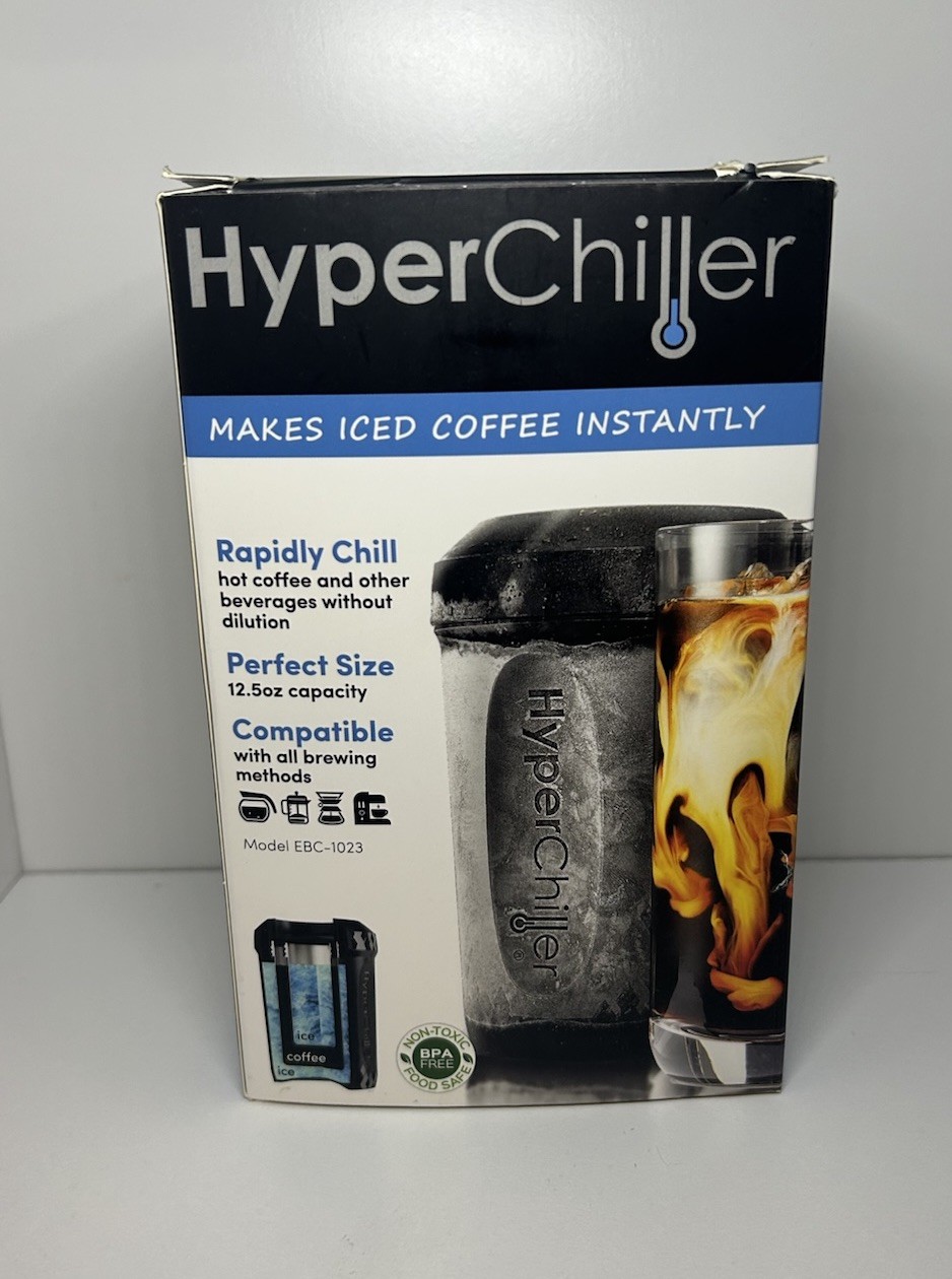 HYPERCHILLER EBC-1023 ICED COFFEE INSTANTLY BLACK 12.5 oz CHILL IN 60 SECONDS