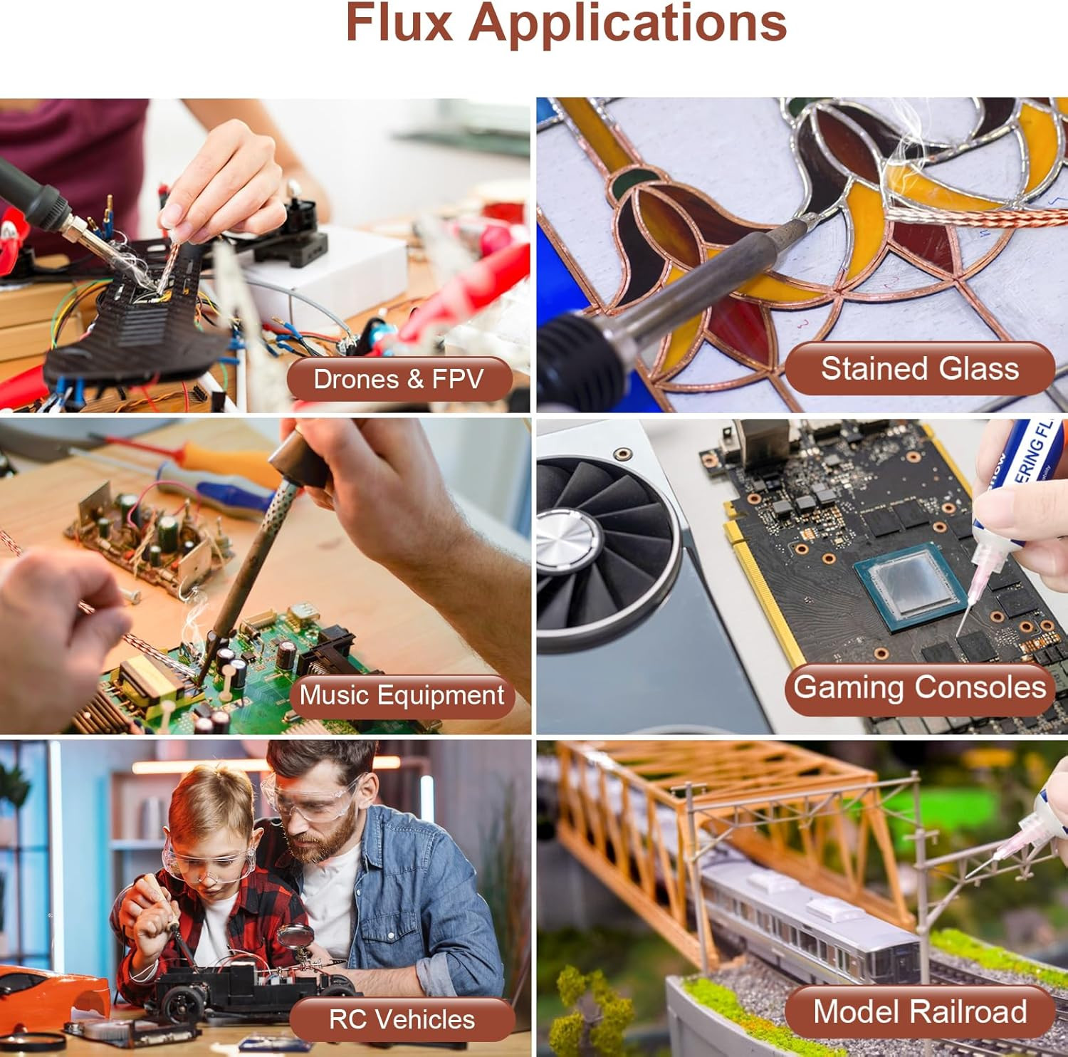 Solder Flux Paste, 2 Sets No Clean Soldering Flux for Electronics Desoldering, S