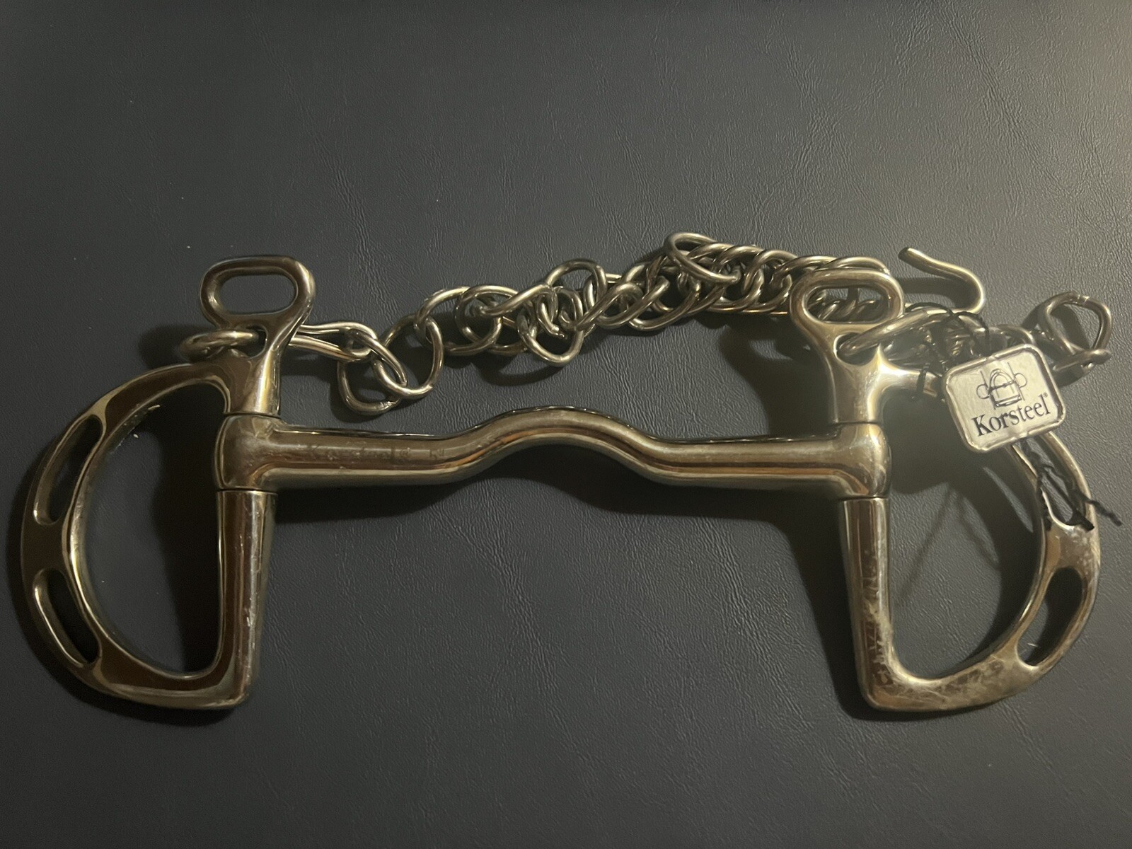 New Korsteel 5" Uxeter Kimberwick Low Port Bit Chain English Eventing Dressage