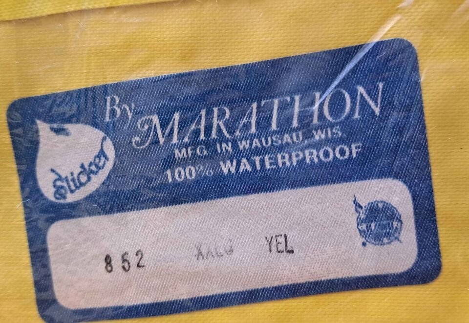 Vintage MARATHON Slicker Suit Overalls - Outdoor Rain Protection