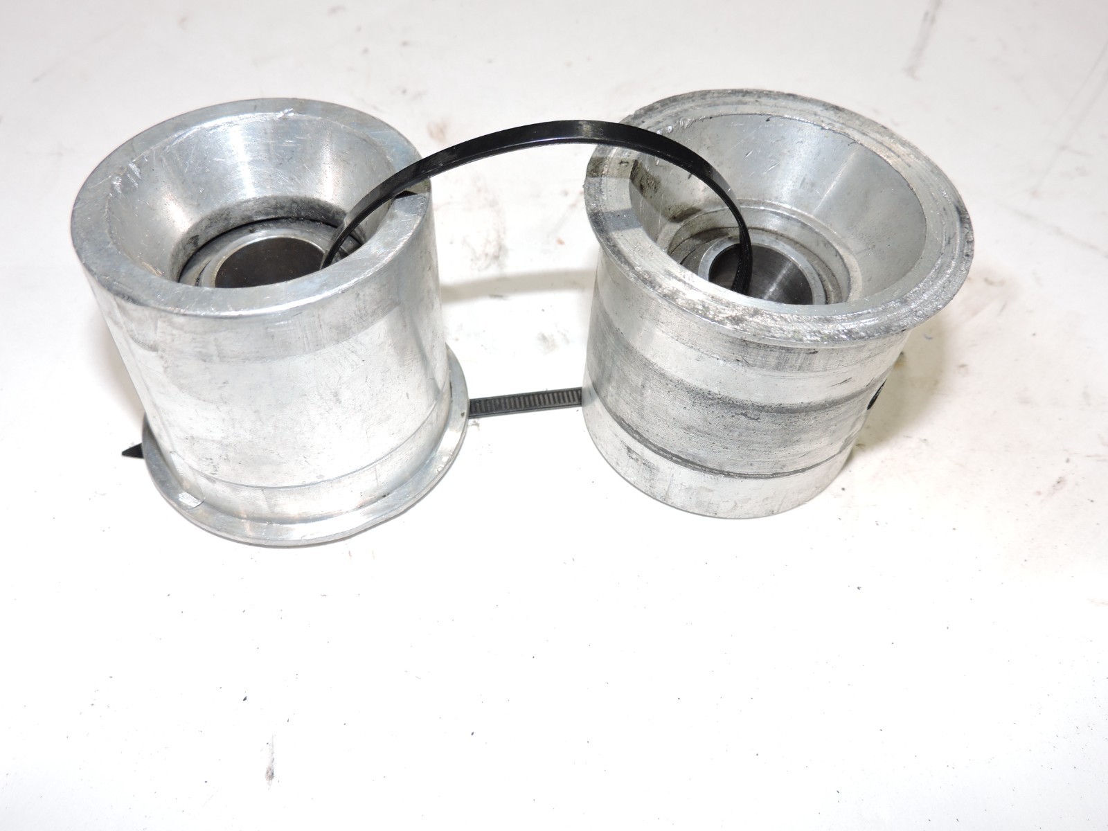 (2) rear truck arm 3/4" monoball inserts 2 1/8"OD  aluminum late model Nascar