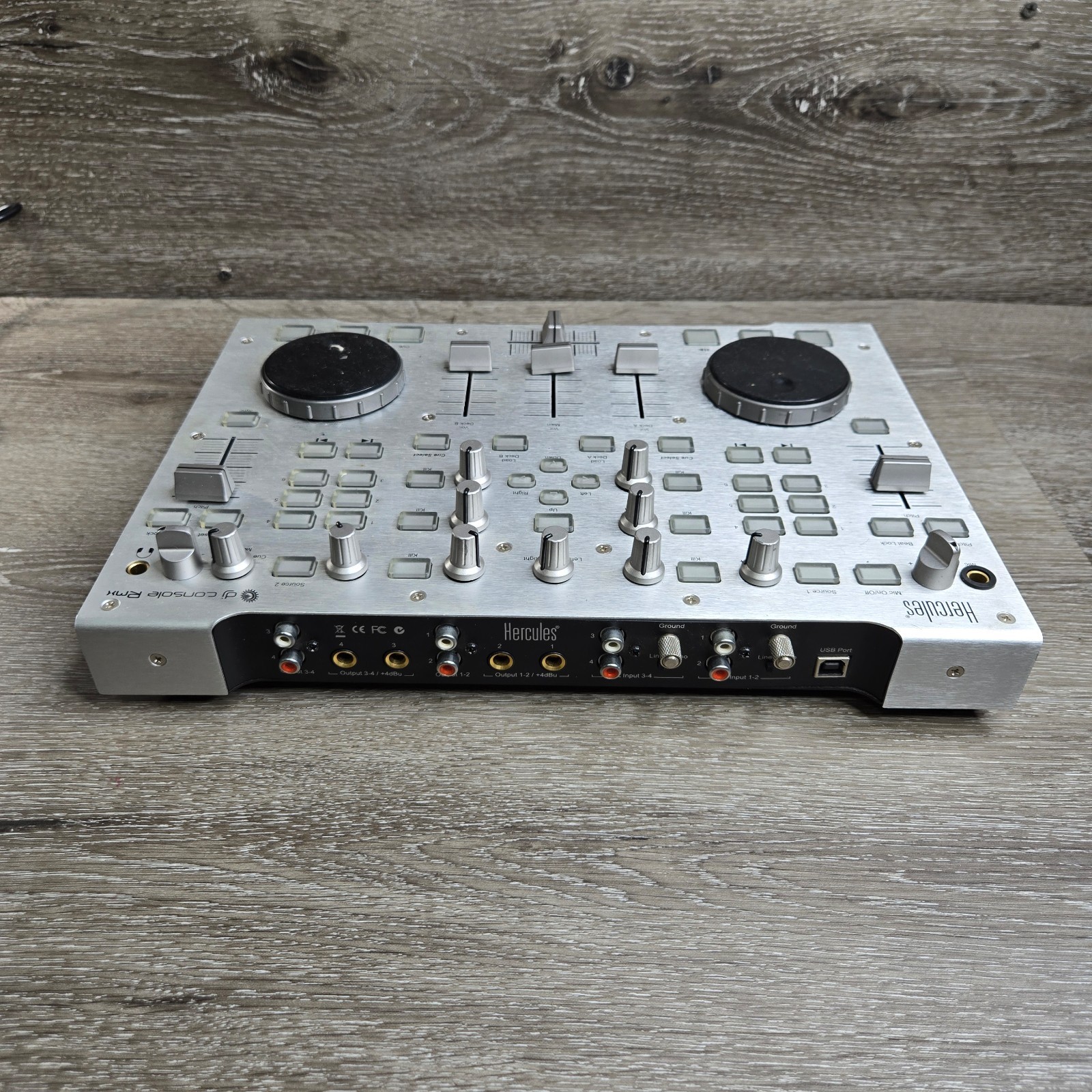 Hercules DJ Console RMX DJ Controller 4-In/4-Out USB Audio Interface w/ Carrying
