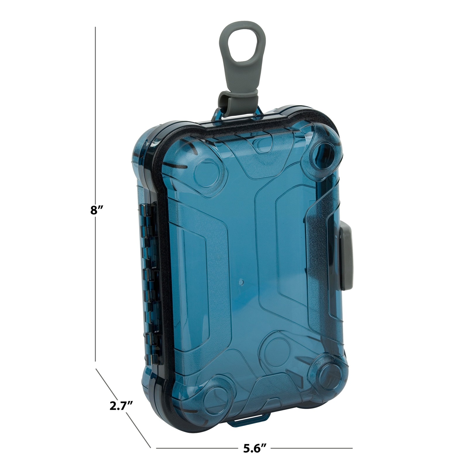 Outdoor Products Small Watertight Dry Box, Blue Polycarbonate, Solid Print