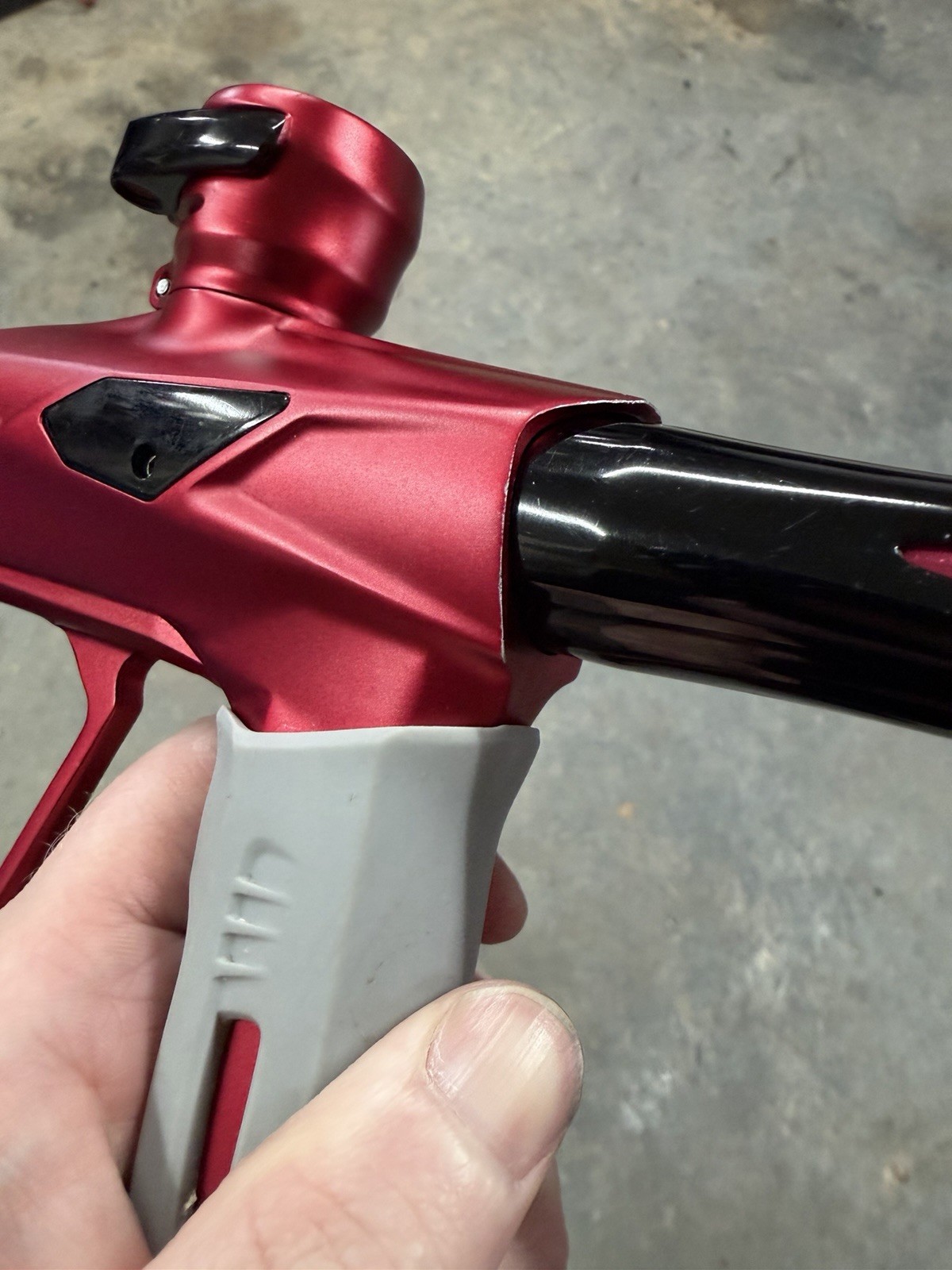 HK Army Private Label Shocker RSX Paintball Gun - Black/Red –