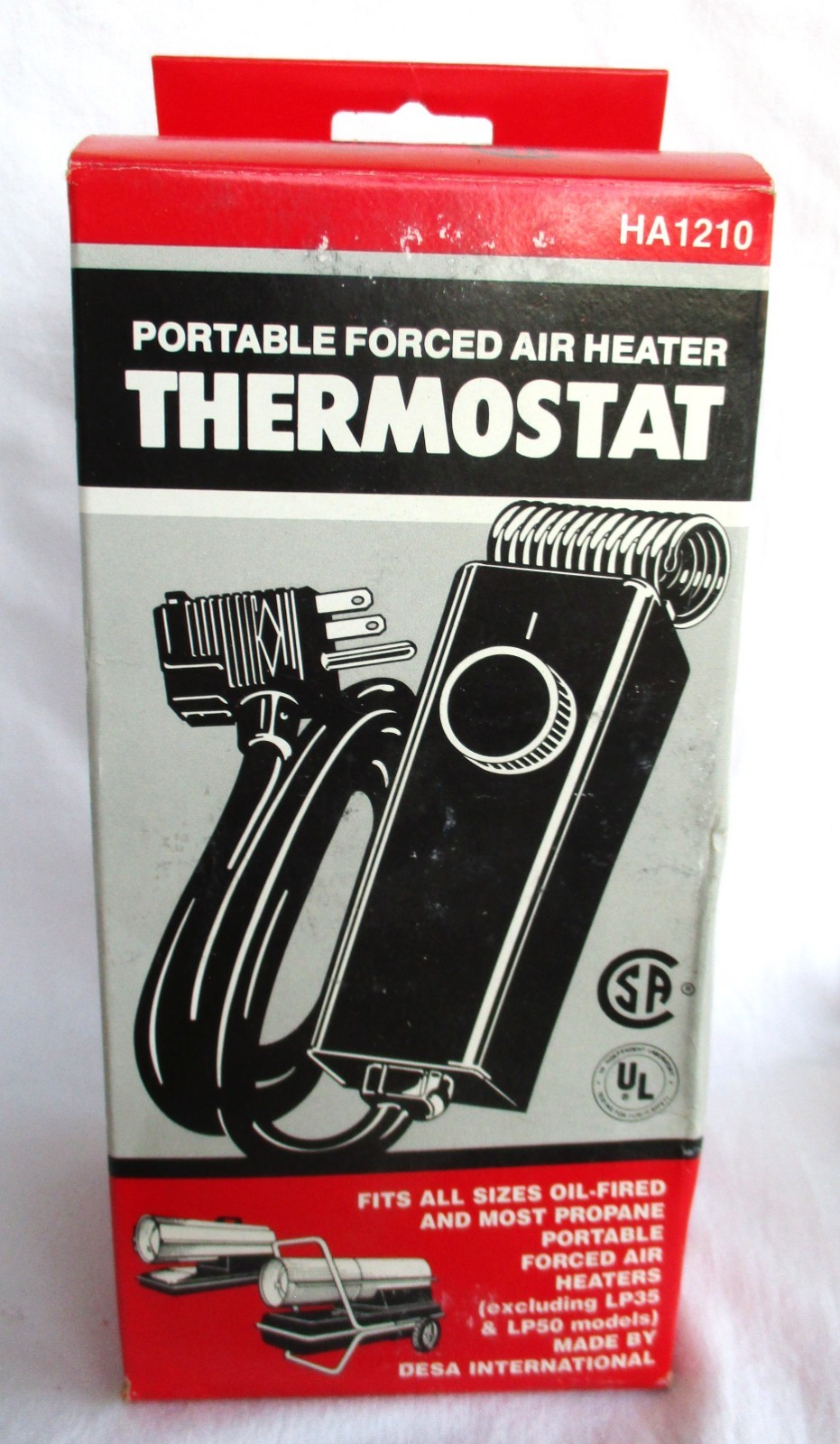 Desa Brand Model HA1210 Portable Forces Air Heater Thermostat * New