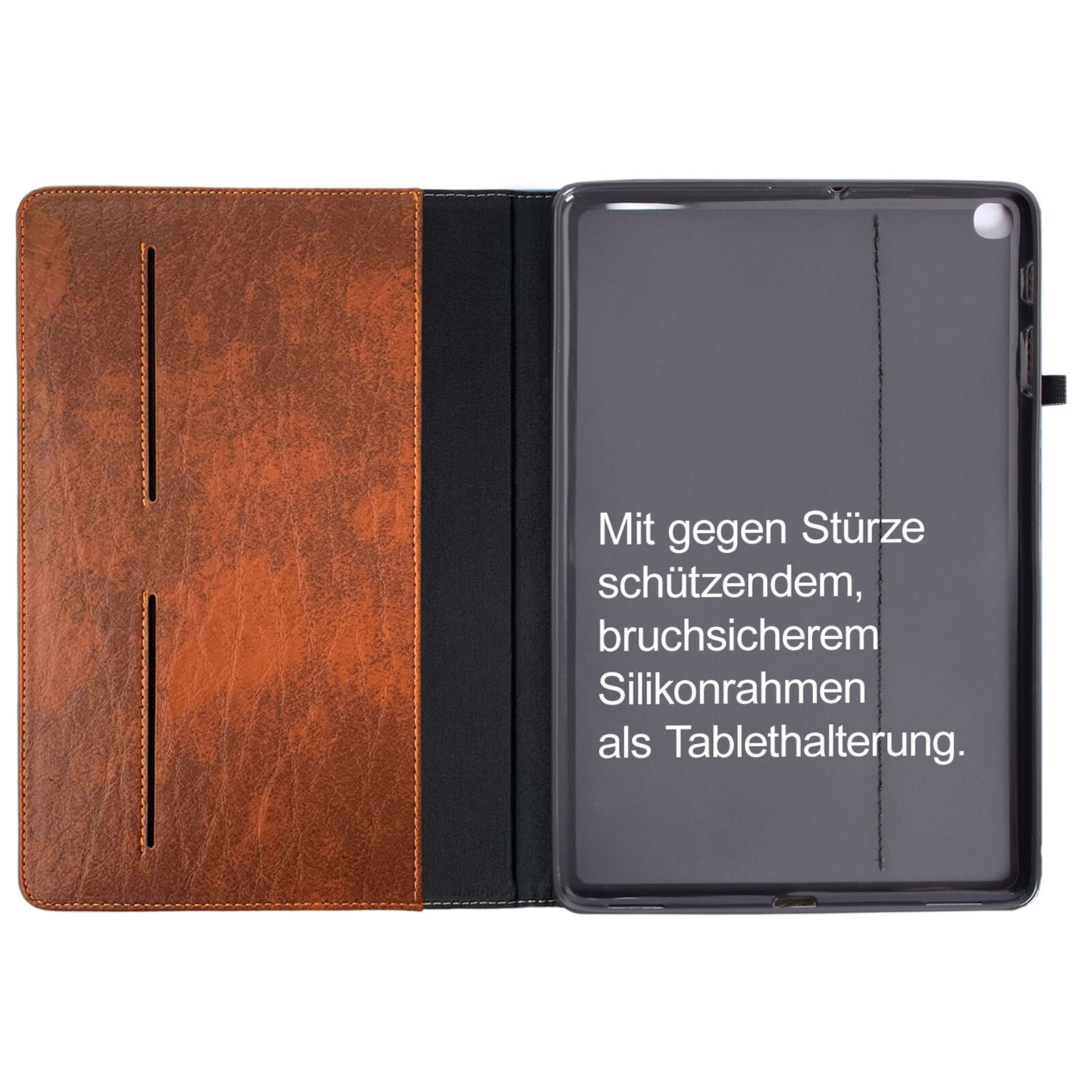 Leder Stand Case für alle Samsung Galaxy Tab Modelle !! Tablet Cover Schutzhülle
