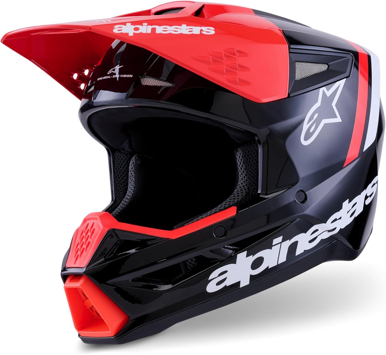 NEW Alpinestars SM3 RADIUM Dirt Bike MX Motocross Helmet Black/Red/Wht All Sizes