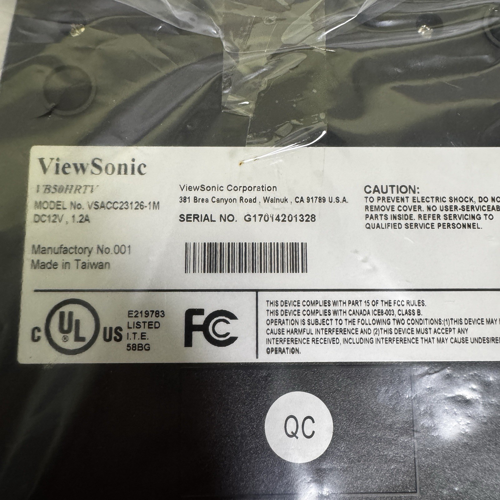 ViewSonic VB50HRTV High-Resolution TV Tuner VSACC23126-1M