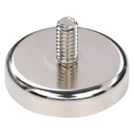 Zoro Select Nacm141 Rare Earth Magnet, Steel,  Nacm141
