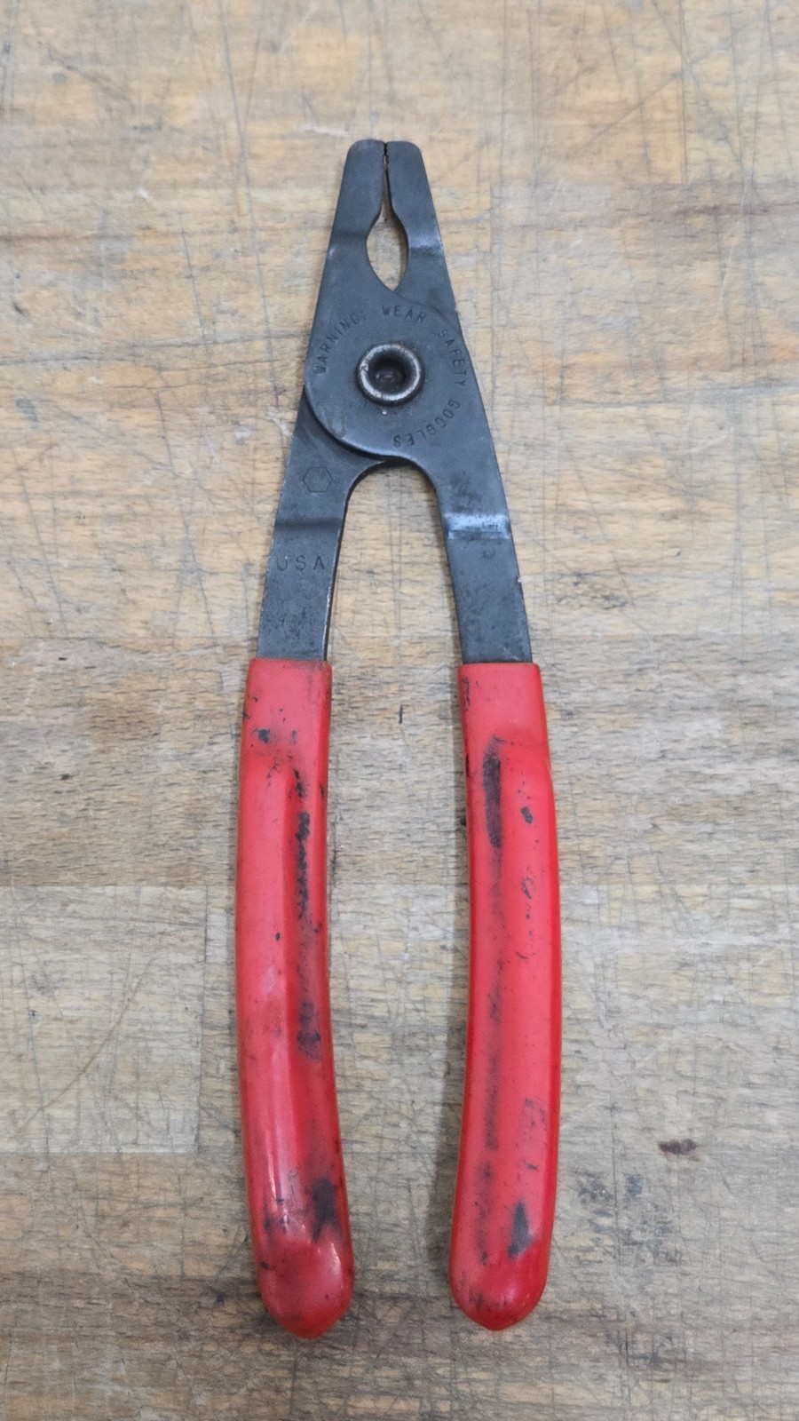 Blue Point BR2, C-Ring, Emergency Brake Cable Pliers, Red Handle