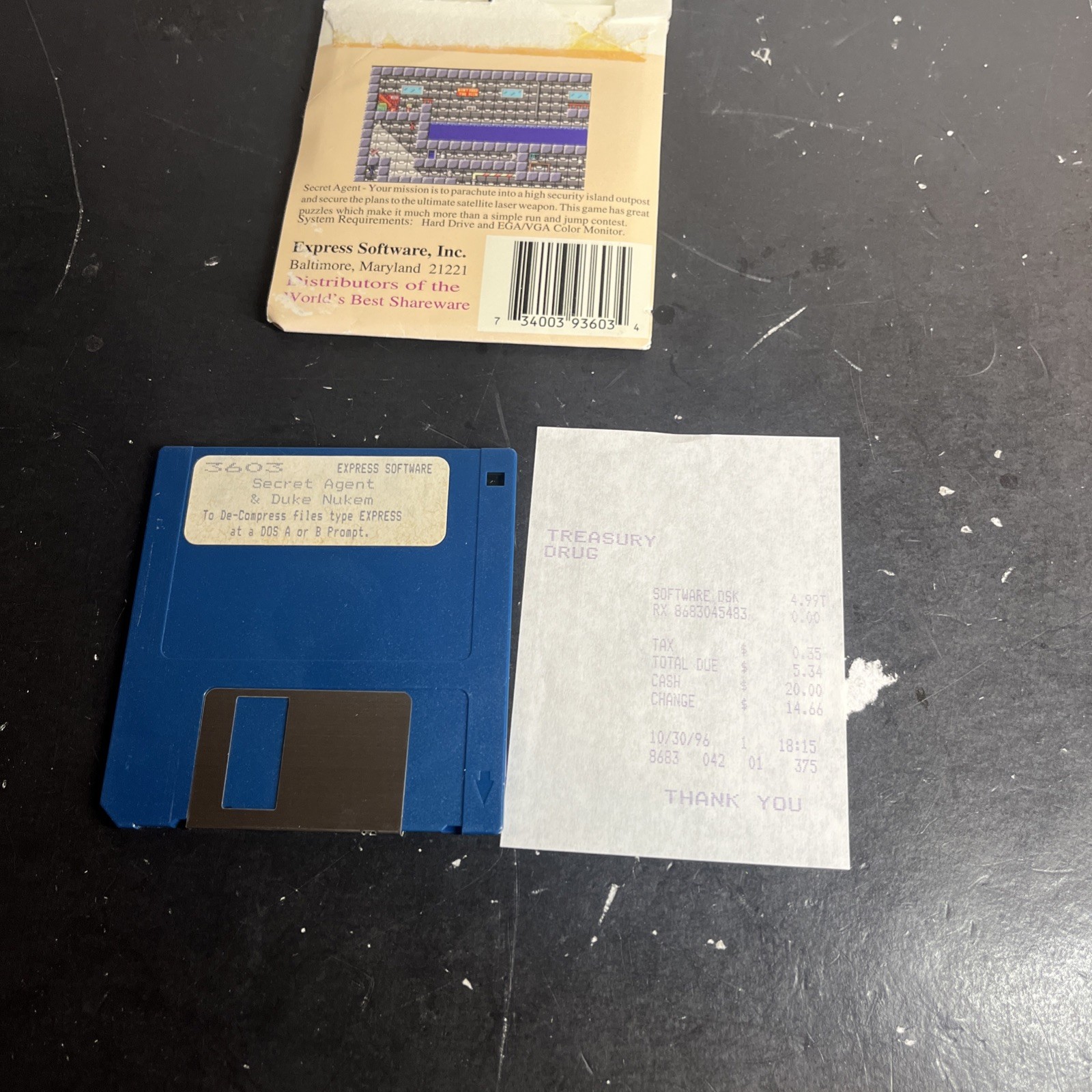 Vintage Duke Nukem - Shrapnel City - Express Software Computer Game 3.5 Floppy