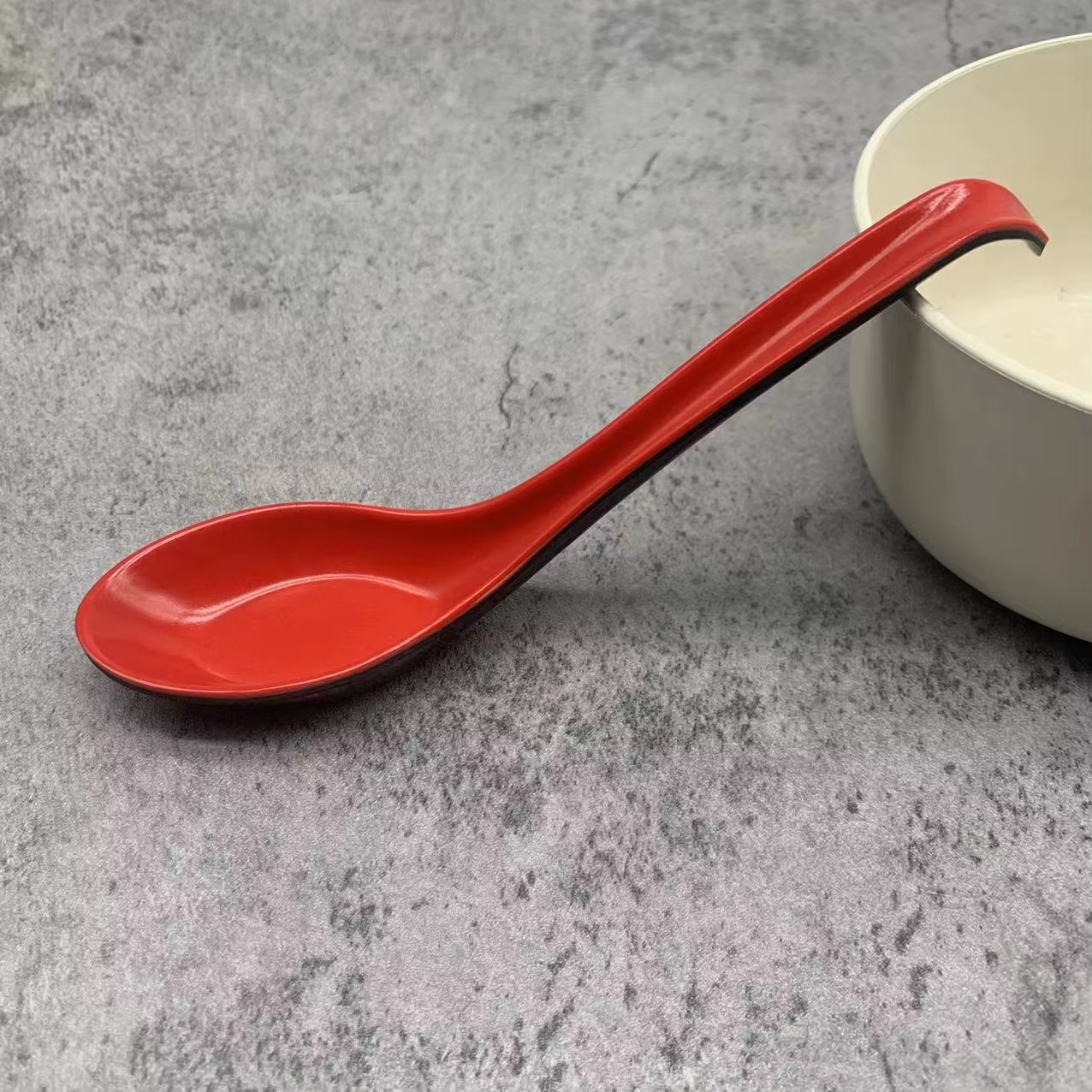 1/3/5Pcs Japanese Style Long Handle Soup Spoon Ramen Ladle Spoon for Ramen Noodl