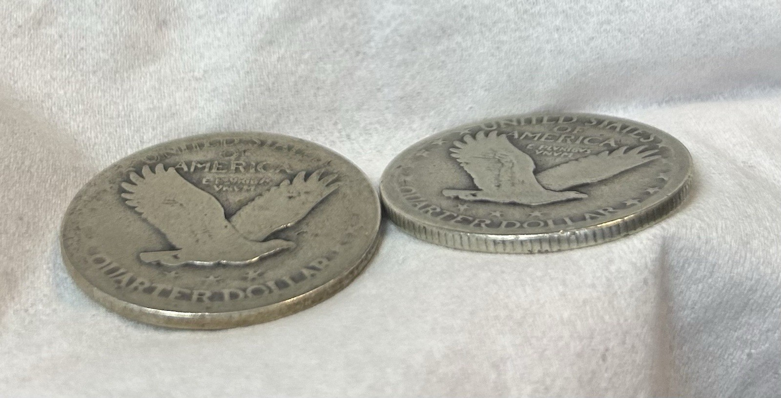 Lot of two Standing Liberty quarters 1926? & 1926 S Date Worn On One That Is 26
