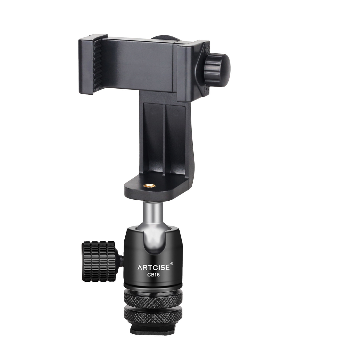 ARTCISE 360 Degree Rotatable Smartphone Holder Vertical Bracket with Ball Head
