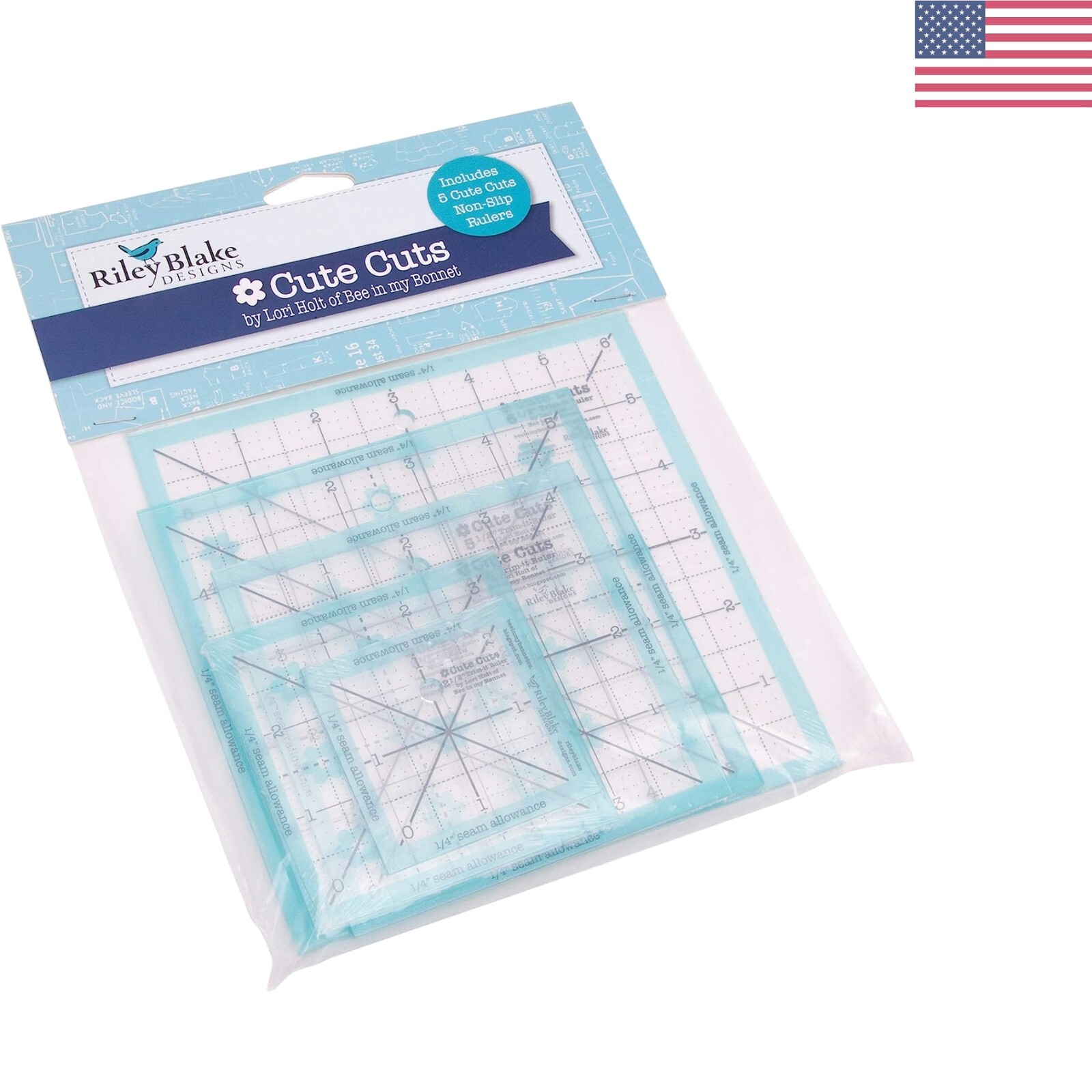Precision Trimming with Aqua Trim-It Ruler Set: Non-Slip Design, Diagonal Lines
