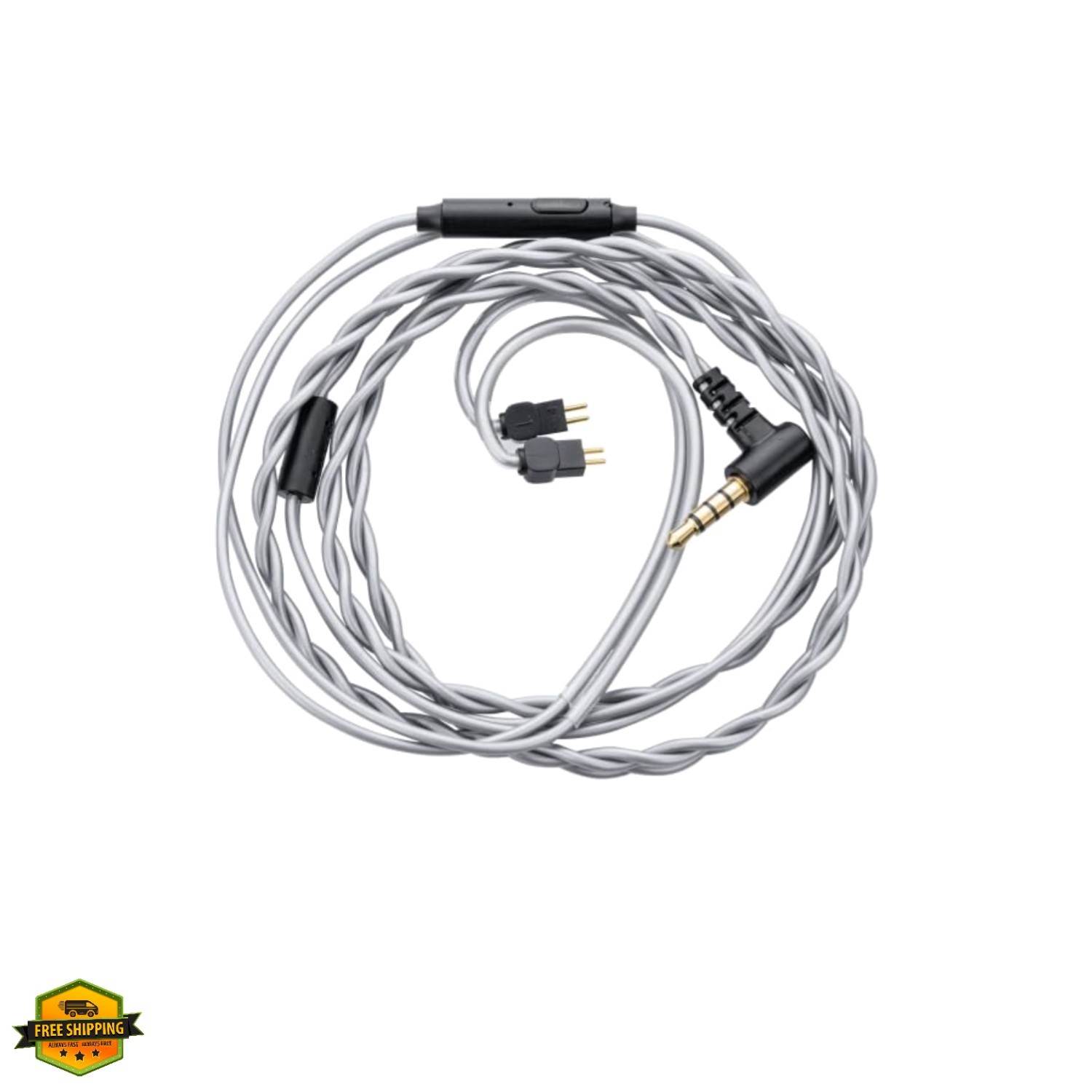 Multipurpose Microphone Cable 3.5mm Earphone Upgrade Cable Microphone 0.78mm-...
