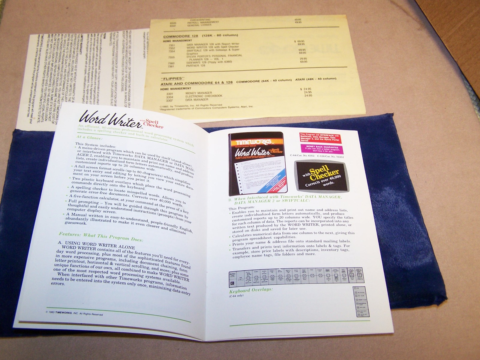 Timeworks Commodore and Atari Advertising Literature