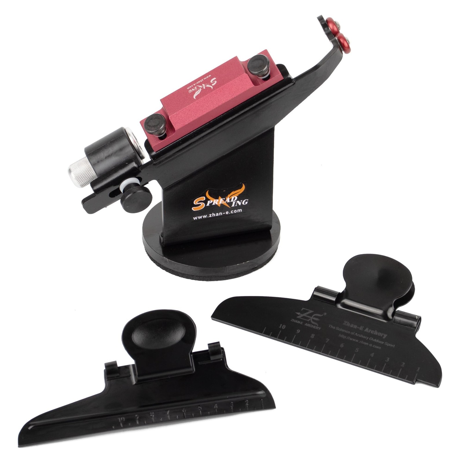 Arrow Metal Fletching Jig with Helical & Straight Clamps for 3 or 4 Fletches ...