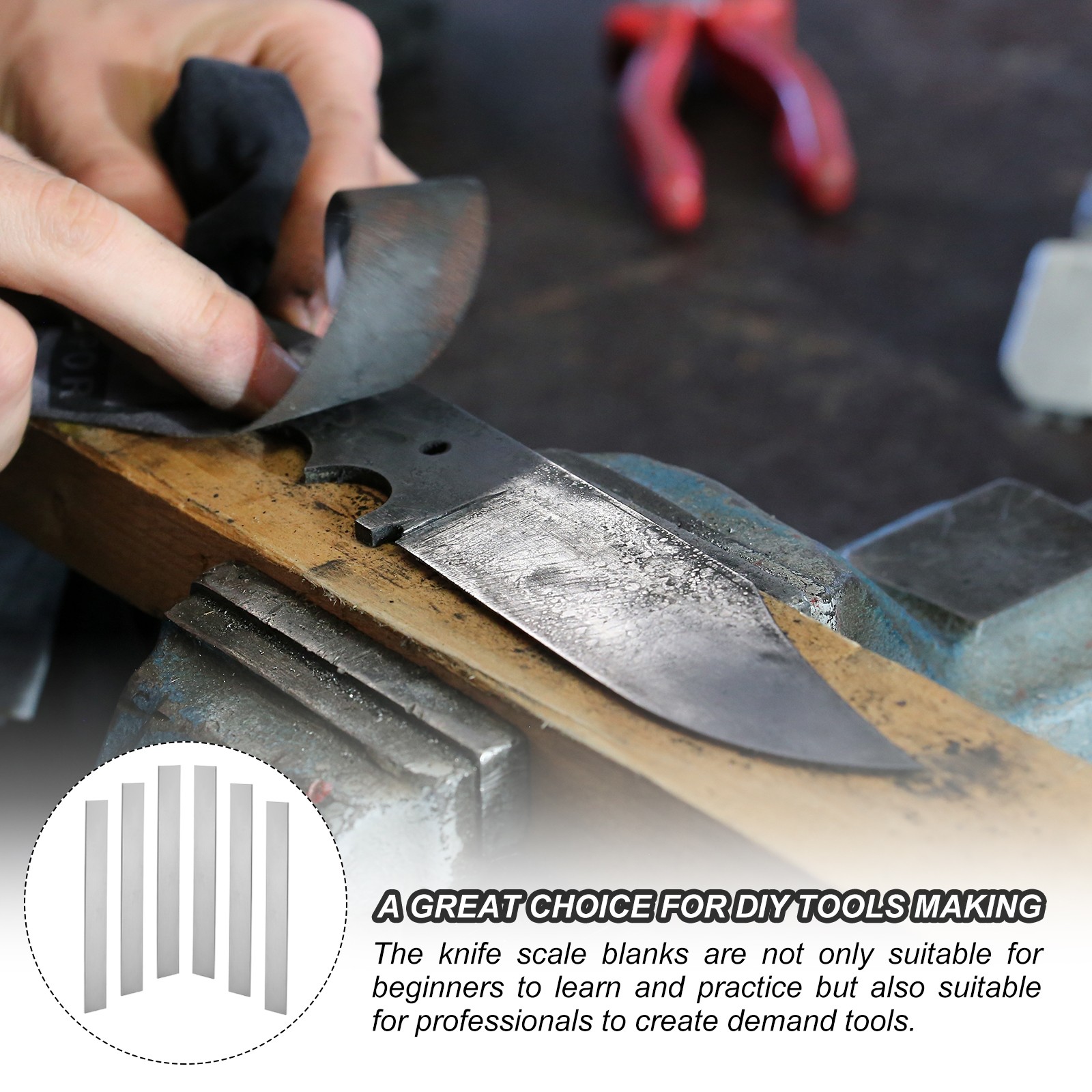 11176 Steel for Knife Making Steel, 8 Pack 12" x 1-1/2" x 1/8" Steel Flat Bar