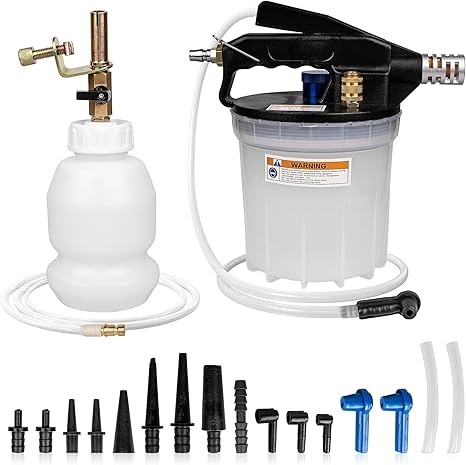 3L Vacuum Brake Bleeder Kit, One Person Pneumatic Brake Fluid Bleeder, Flush Kit