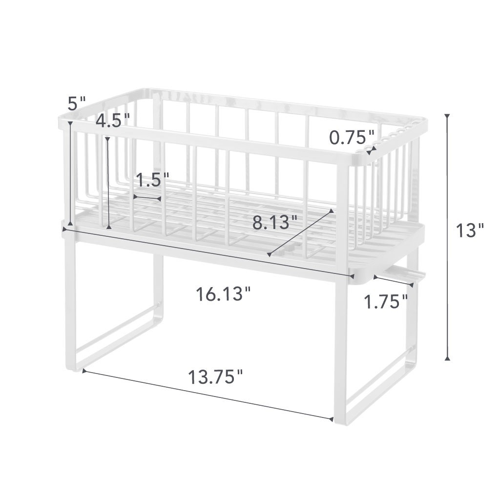 Yamazaki Home TOWER Two-Tier Wire Dish Rack