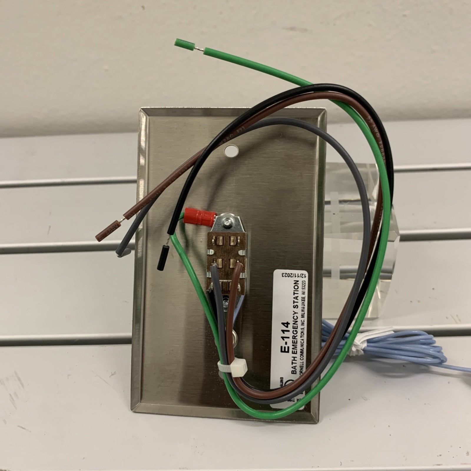 Cornell Alpha Communication Stainless Steel BathEmergency Pull Cord Station