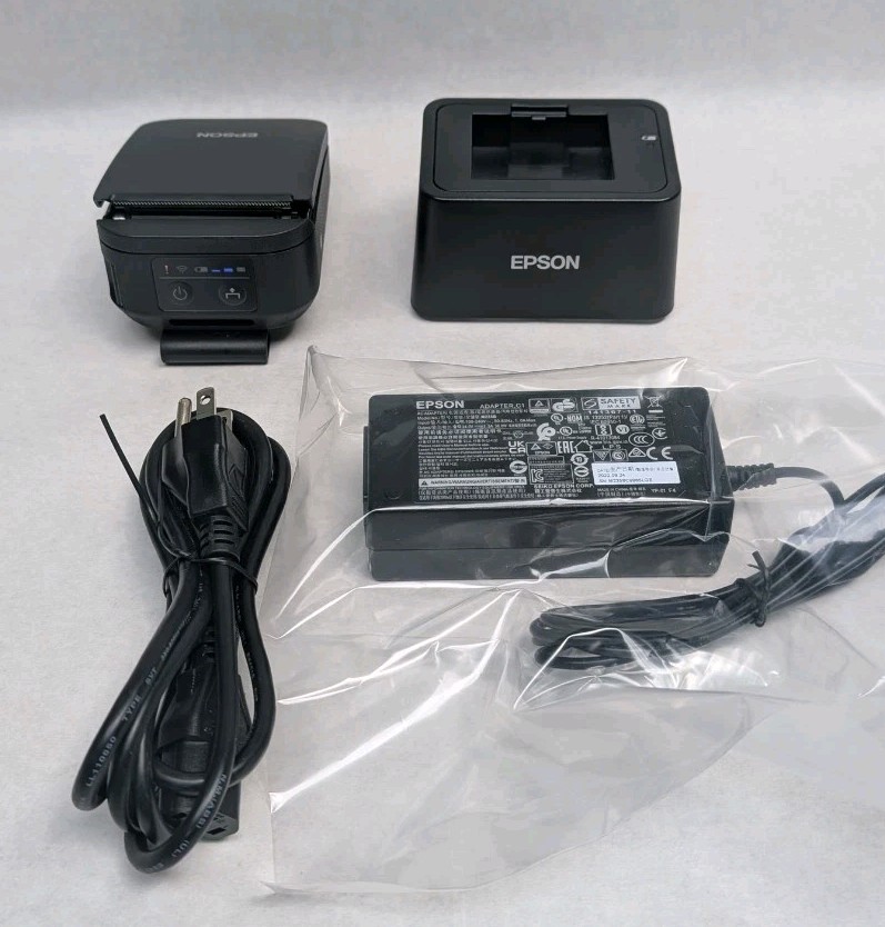 Epson TM-P20II 2" Wireless Thermal Mobile Receipt Printer with Charing Dock