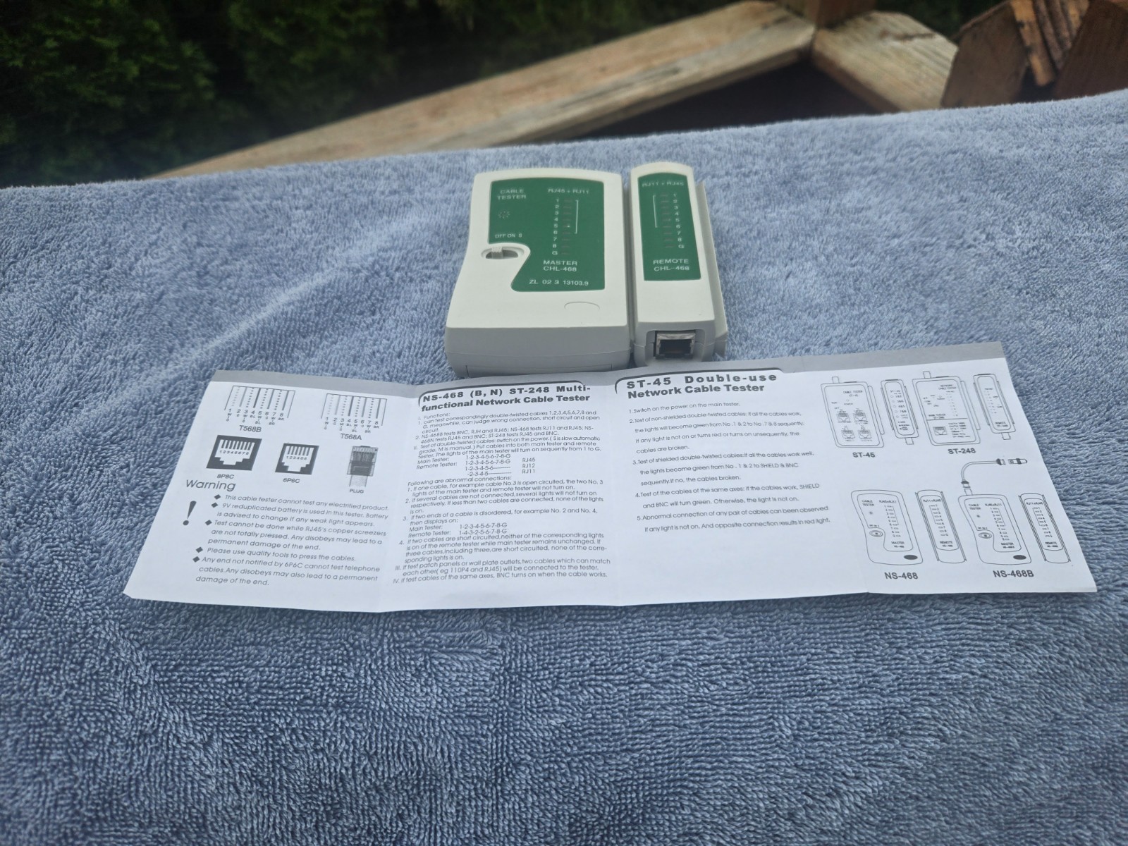 Network Cable Tester RJ45 & RJ11