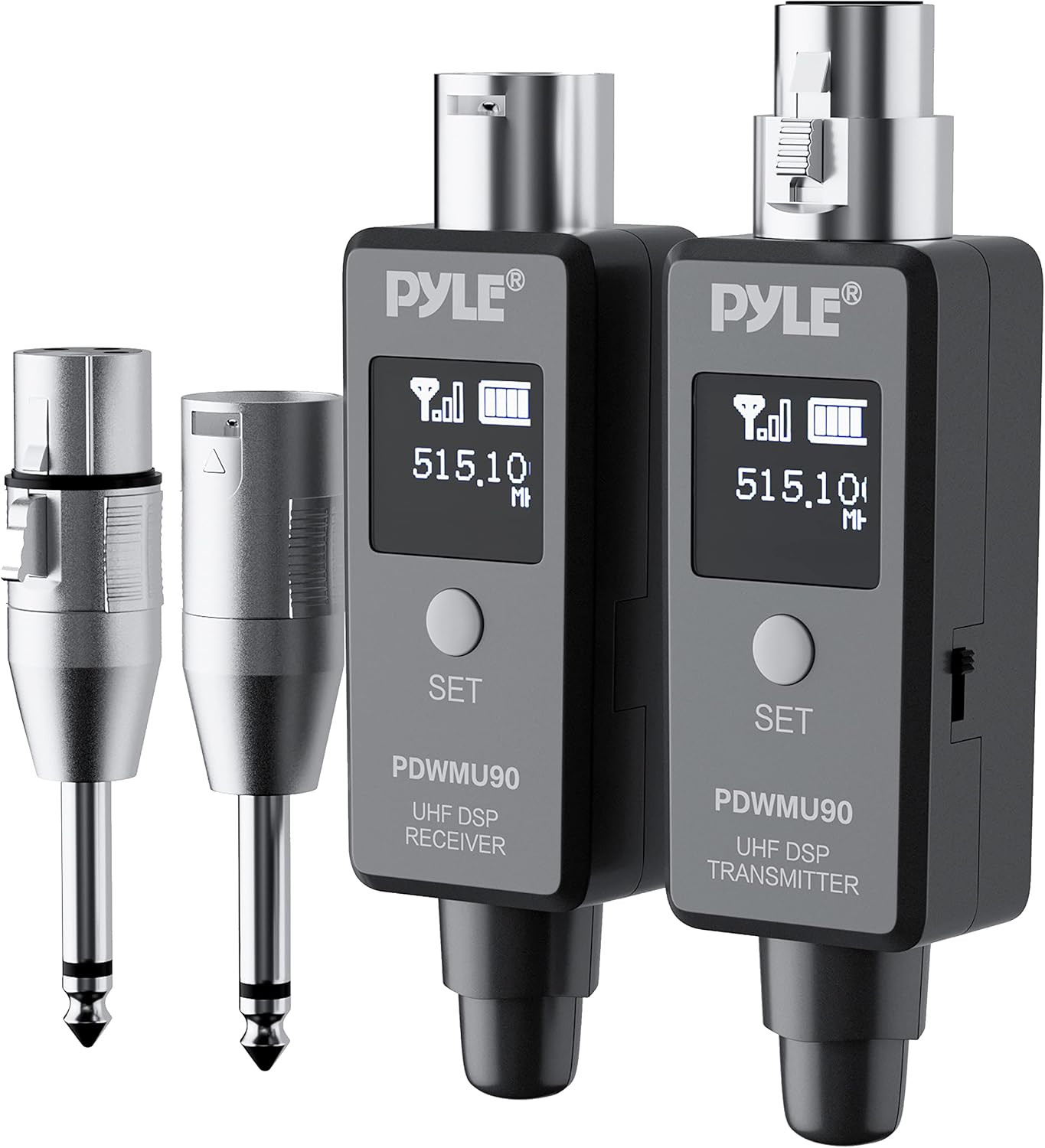 Wireless XLR Adapter System for Dynamic Microphones with Handheld Dynamic Moving