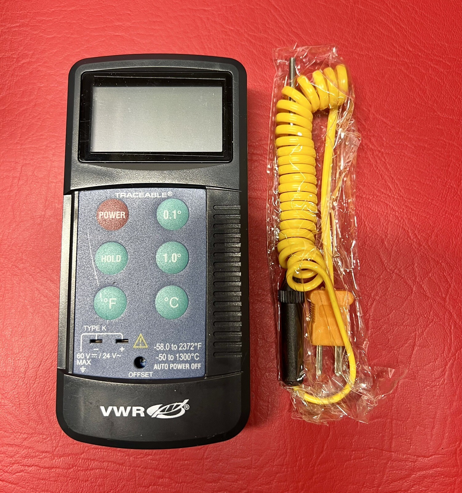 NEW, Open Box VWR  Traceable Workhorse Thermometer with Probe, 21800-074