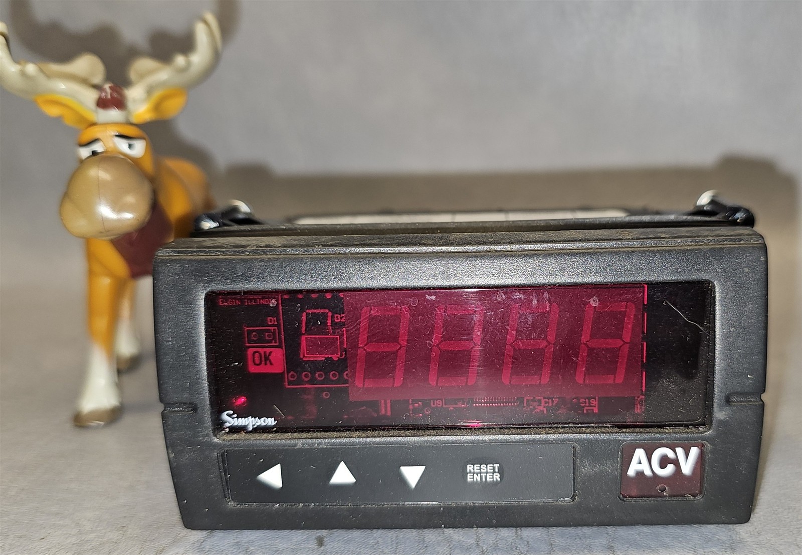 Simpson H335 600V Digital Panel Meter ACV H335135000