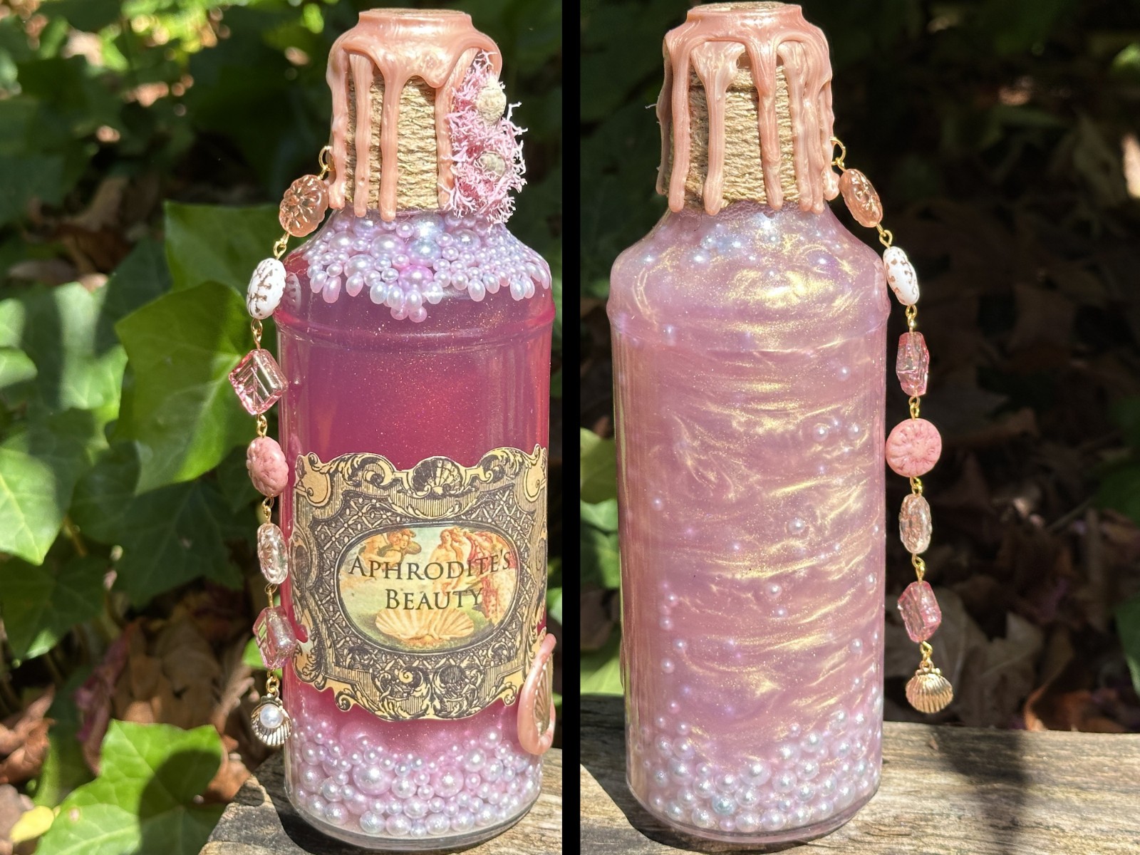 Aphrodite Decorative Color Changing Potion Bottle Greek Goddess Mythology